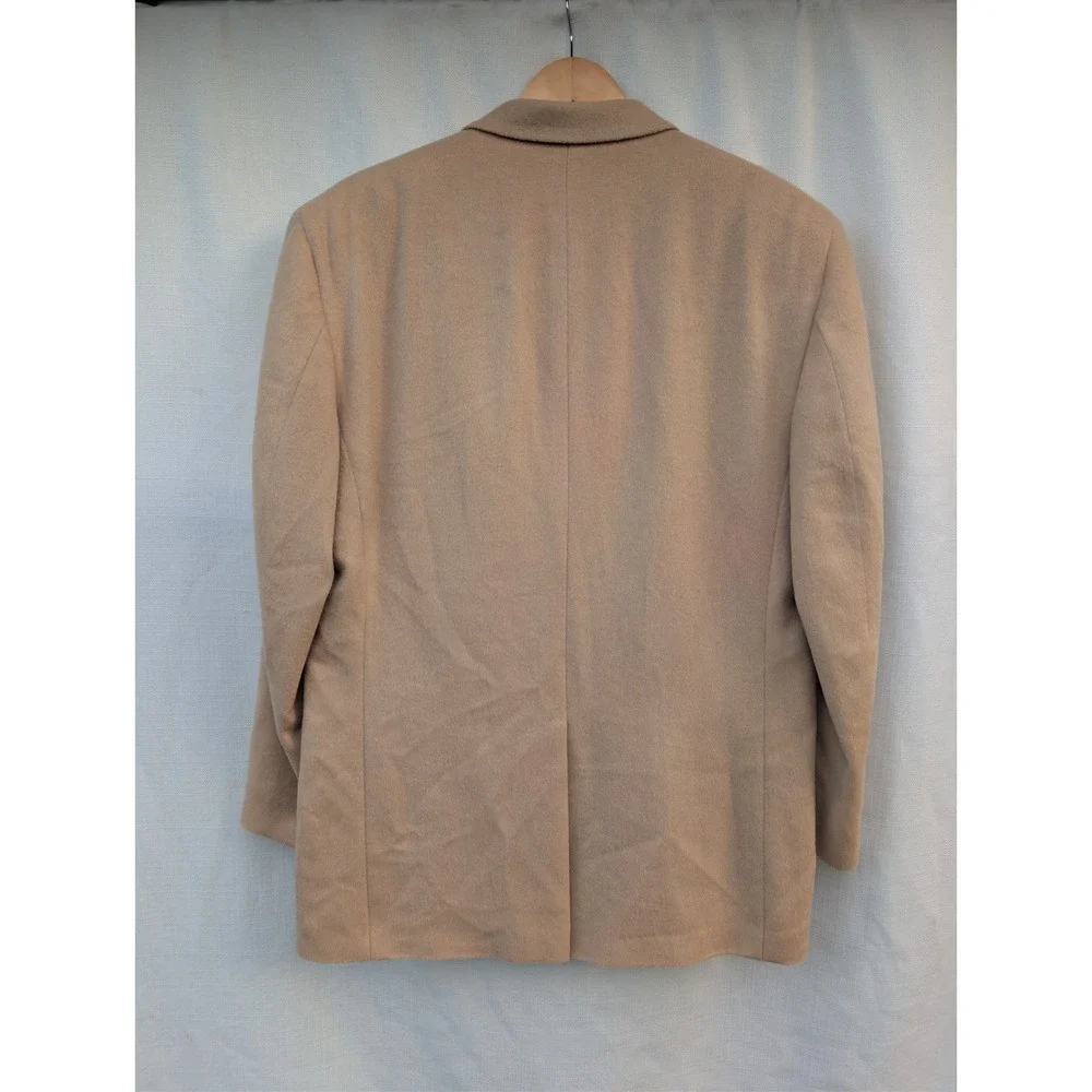 Jos A Bank Camel Hair Blazer Mens 43L Tan 100 Camel Hair Sport Coat 2 Button
